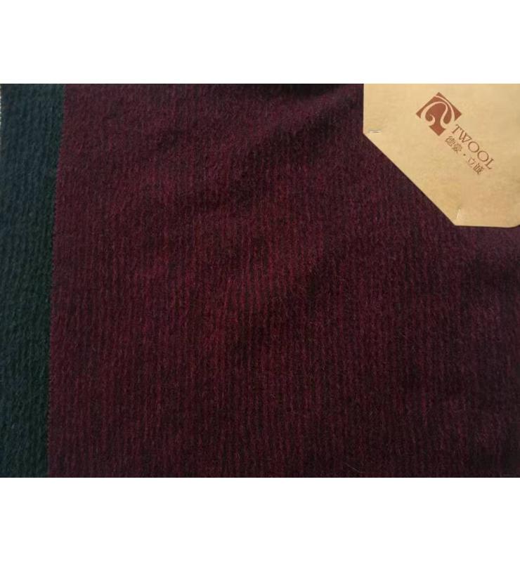 阿爾巴卡凹凸條（順毛）